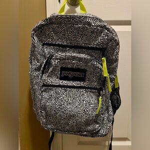 Jansport Black and White Patterned Backpack